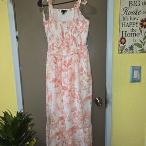 Torrid Coral Floral Maxi Dress